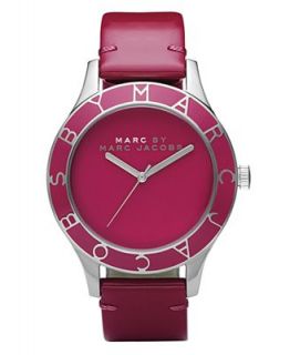Marc by Marc Jacobs Watch, Womens Blade Berry Patent Leather Strap MBM1167   Watches   Jewelry & Watches