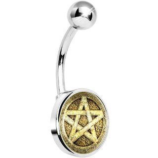 Ancient Pentagram Belly Ring Body Candy Jewelry