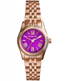 Michael Kors Womens Mini Lexington Rose Gold Tone Stainless Steel Bracelet Watch 26mm MK3273   Watches   Jewelry & Watches
