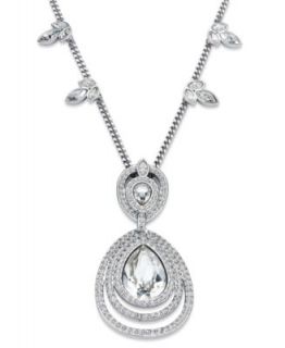 Swarovski Jewelry Set, Clear Crystal and Glass Pearl Pendant and Stud Earrings Set   Fashion Jewelry   Jewelry & Watches