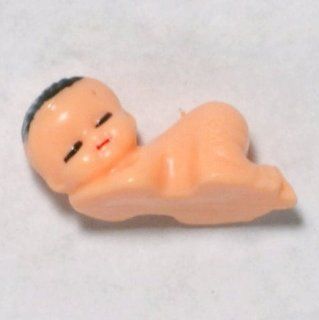Miniature Sleeping Plastic Babies Black Hair 1.25'' 144pcs: Health & Personal Care