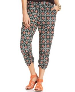 American Rag Printed Harem Pants   Juniors Pants & Leggings