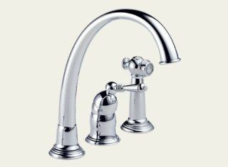 Brizo 61201 PC136 Providence Classic Single Handle Kitchen Faucet with Spray, Chrome   Touch On Kitchen Sink Faucets  