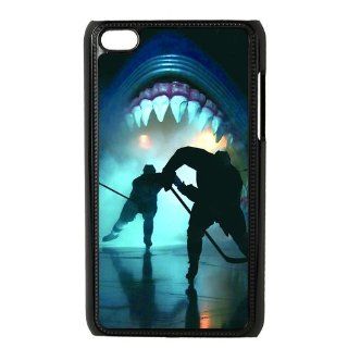 Ipod Touch 4 Case Colorful Printing Back Cover For Ipod 4 NHL San Jose Sharks Logo 05: Cell Phones & Accessories