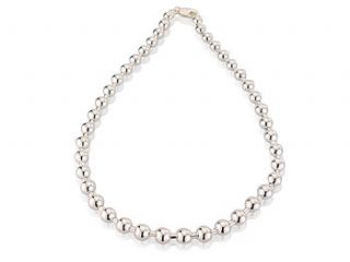 silver ball necklace by argent of london