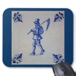 Delft Blue Tile   Template Mousepads