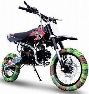 125cc Shock Manual ATV Dirt Bike, Model ATD 125A: Sports & Outdoors