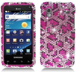 Aimo Wireless SAMI927PCDI123 Bling Brilliance Premium Grade Diamond Case for Samsung Captivate Glide i927   Retail Packaging   Pink Leopard: Cell Phones & Accessories