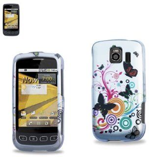 Reiko 2DPC LGLS670 122 Premium Durable Designed Protective Cover for LG LS670 Optimus S   1 Pack   Retail Packaging   White/Multi: Cell Phones & Accessories