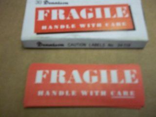 Dennison, No. 34 118, Shipping Label, "Fragile Handle With Care", 3 7/16" x 1 1/4", 30 Labels : Office Products
