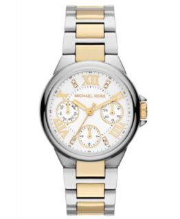Michael Kors Womens Chronograph Ritz Tri Tone Stainless Steel Bracelet Watch 36mm MK5650   Watches   Jewelry & Watches