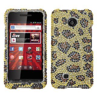 Asmyna PCDCHASERHPCDM113NP Stylish Dazzling Diamante Case for Virgin Mobile PCD Chaser VM2090/Wi921   1 Pack   Retail Packaging   Leopard Skin: Cell Phones & Accessories