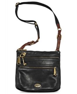 Fossil Morgan Leather Top Zip Crossbody   Handbags & Accessories