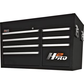 Homak H2PRO 41in. 9-Drawer Top Tool Chest — Black, 41 1/8in.W x 21 3/4in.D x 24 1/2in.H, Model# BK02041091  Tool Chests