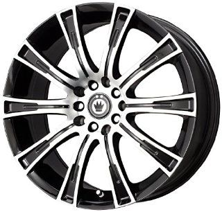 Konig  Crown Black Wheel with Black Machined Face (16x7.5"/5x112mm): Automotive