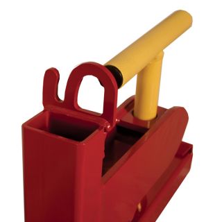 Load-Quip Steel Bucket Forks — 2600-Lb. Capacity, Red, Model# 29211789  Bucket Accessories