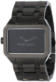 Rockwell Time Unisex DT108 Dual Time Black Plated Stainless Steel and Black Watch Watches