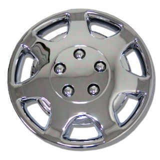 TuningPros WSC 107C14 Chrome Hubcaps Wheel Skin Cover 14 Inches Silver Set of 4: Automotive