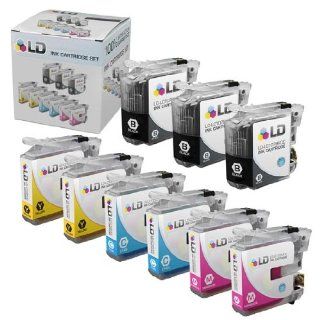 LD © Brother Compatible LC107 and LC105 Bulk Set of 9 Ink Cartridges: 3 Black LC107 BK & 2 each of Cyan LC105C / Magenta LC105M / Yellow LC105Y for use in MFC J4310DW, MFC J4410DW, MFC J4510DW, MFC 4610DW & MFC J4710DW Printers: Electronics