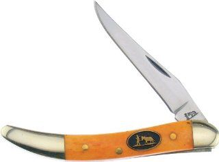 Frost Cutlery & Knives BKH109ROB Blackhills Small Toothpick Pocket Knife with Red Orange Smooth Bone Handles : Folding Camping Knives : Sports & Outdoors