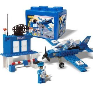 Best Lock Construction Toys 105 pcs Airplane Set: Toys & Games