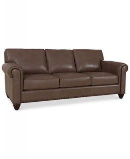 Leighton Leather Sofa 90W x 40D x 37H   Furniture