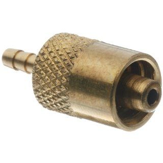 Male Luer Lock Fitting to Tube Brass Tube ID 3/32" .105" Barb OD: Luer To Barbed Bulkhead Fittings: Industrial & Scientific