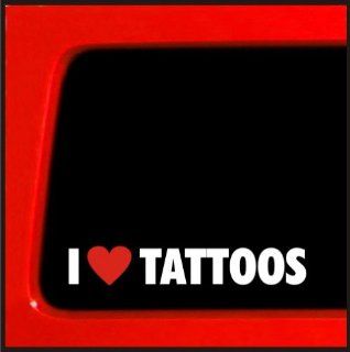 I heart Tattoos Sticker ink Girl sexy lips kiss jdm hot car: Automotive