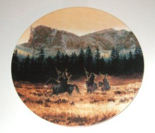 The Bradford Exchange: Seventh Issue in THE FACES OF NATURE collection "WITHIN SUNRISE" by Julie Kramer Cole and Issued on W.S. George Fine China   Limited Edition Decorative Plate Native American Design   Commemorative Plates