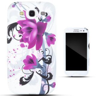 Zooky Purple TPU flower Case / Cover / Shell for Samsung Galaxy S3 (i9300) Cell Phones & Accessories