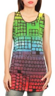 Computer Keyboard Screen Print New Black Women Tank Top Size M at  Womens Clothing store: Tank Top And Cami Shirts