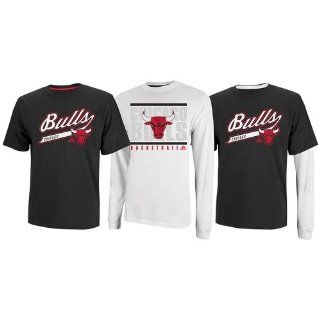 adidas Chicago Bulls Tip Off T Shirt Combo Pack   Black/White : Sports Fan Apparel : Sports & Outdoors