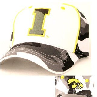 Iowa Hawkeyes Athletic & Camouflage 2 Tone Adjustable Baseball Hat : Sports Fan Baseball Caps : Sports & Outdoors