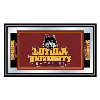 Loyola University Chicago Logo and Mascot Framed Mirror : Sports Fan Mirrors : Sports & Outdoors