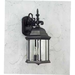 Forte Lighting 1708 03 04 Outdoor Wall Sconce from the Exterior Lighting Collection, Black   Wall Porch Lights  