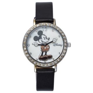 Disney Mickey Mouse Analog Wristwatch   Black