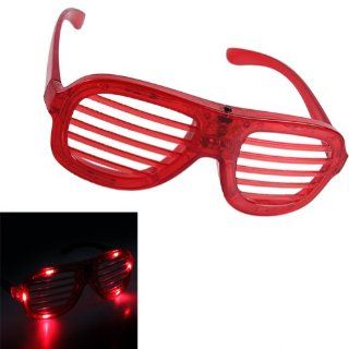 PROclearance Colored LED Flashing Blinking Shades Lights Glasses Red Led Shutter Rockstar Glasses Cell Phones & Accessories