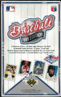 1991 Upper Deck High Series MLB Baseball Original Unopened Vintage Hobby Wax Box: Sports Collectibles