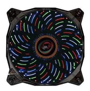 Lepa Casino 120mm 4 Colors LED Cooling Case Fan, Black/Green/White/Red/Blue LPVC4C12P: Computers & Accessories