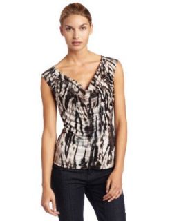 VELVET BY GRAHAM & SPENCER Womens Jules Torino Print Top, Nude, Large at  Womens Clothing store