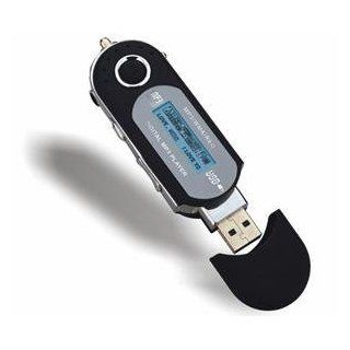 1Gb MP3 Player USB Flash Drive + FM Radio + Voice Recorder   7 Colors Backlight LCD   Black : MP3 Players & Accessories