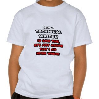 Funny Technical Writer T Shirts T Shirt