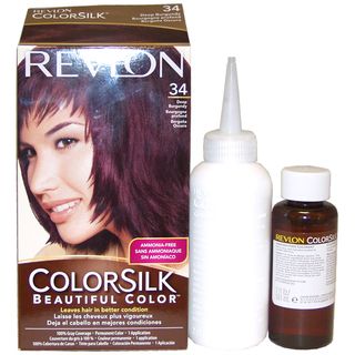 Revlon ColorSilk Beautiful Color #34 Deep Burgundy Hair Color Revlon Hair Color