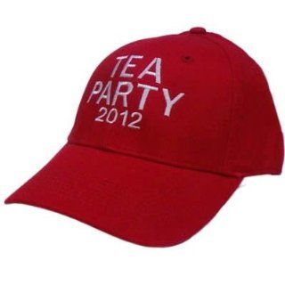 HAT CAP TEA PARTY 2012 ELECTIONS MOVEMENT PROTESTS CONSTRUCTED VELCRO RED WHITE : Sports Related Merchandise : Sports & Outdoors