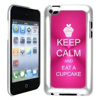 Apple iPod Touch 4 4G 4th Generation Hot Pink B1297 hard back case cover Keep Calm and Eat a Cupcake: Cell Phones & Accessories