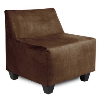 Howard Elliott Pod Microsuede Slipper Chair 823 Color: Chocolate