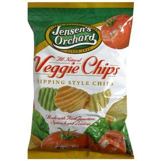 Jensen's Orchard Veggie Chips, Dipping Style Chips, 2 Ounce Bag (Pack of 24) : Potato Chips : Grocery & Gourmet Food