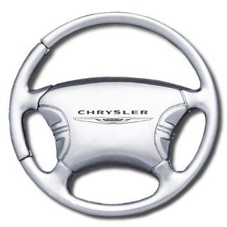 Key Chain Chrysler Chrome Steering Wheel Keychain Fob Custom Design: Automotive