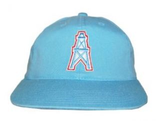 NFL Retro Houston Oilers Cotton Snapback Hat Cap   Light Blue : Sports Fan Baseball Caps : Clothing