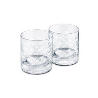SWAROVSKI TUMBLERS, Exclusive Crystal Tumblers Set 1131243. SET OF 2 GLASS SET. Great for Whisky or any drinks on the rocks. Rare Collection!: Kitchen & Dining